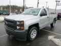 Front 3/4 View of 2014 Chevrolet Silverado 1500 WT Regular Cab #7