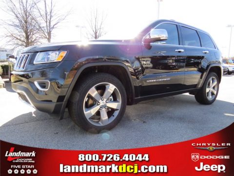 Brilliant Black Crystal Pearl Jeep Grand Cherokee Limited.  Click to enlarge.