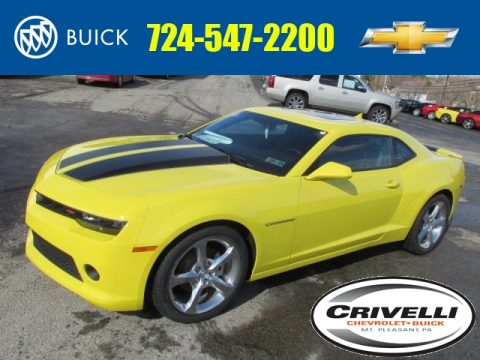 Bright Yellow Chevrolet Camaro LT/RS Coupe.  Click to enlarge.