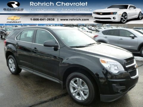 Black Chevrolet Equinox LS AWD.  Click to enlarge.