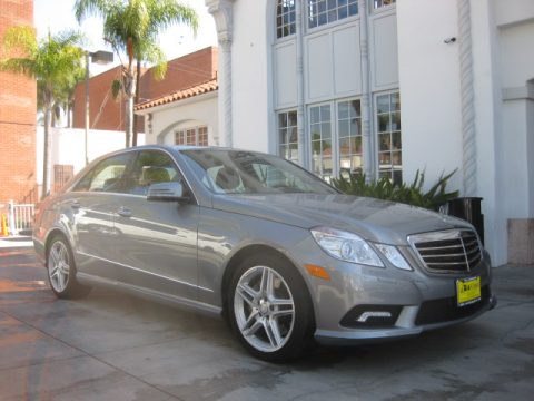 Palladium Silver Metallic Mercedes-Benz E 550 Sedan.  Click to enlarge.