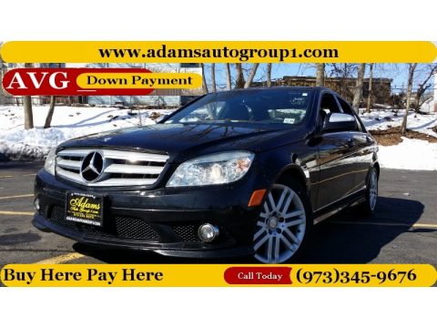 Black Mercedes-Benz C 300 4Matic Sport.  Click to enlarge.