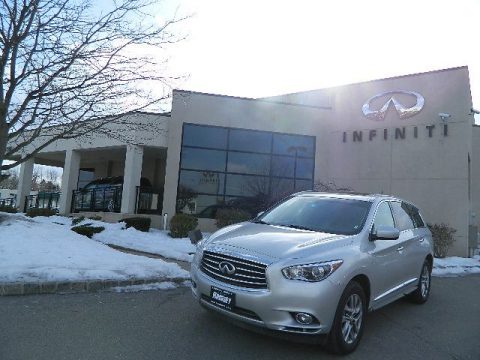 Glacial Silver Infiniti JX 35 AWD.  Click to enlarge.