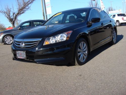 Crystal Black Pearl Honda Accord EX Sedan.  Click to enlarge.