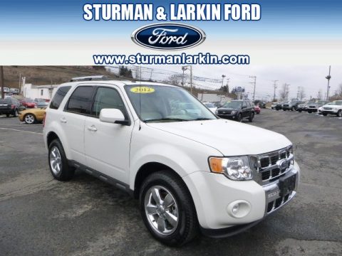 White Suede Ford Escape Limited V6 4WD.  Click to enlarge.