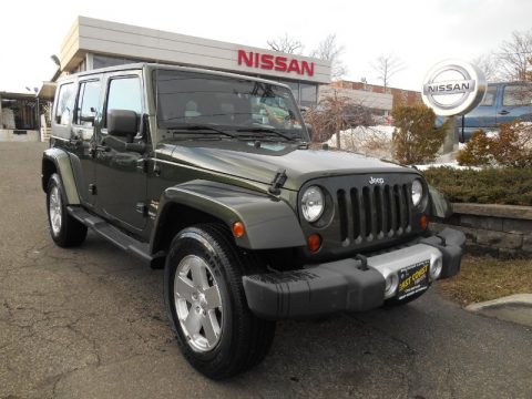 Jeep Green Metallic Jeep Wrangler Unlimited Sahara 4x4.  Click to enlarge.
