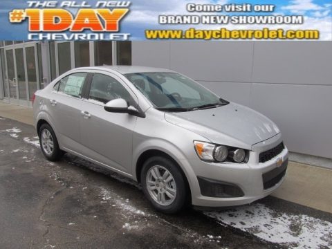 Silver Ice Metallic Chevrolet Sonic LT Sedan.  Click to enlarge.