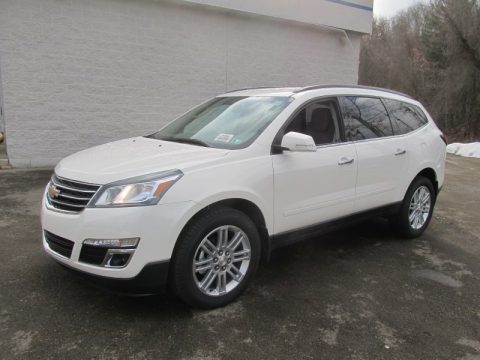 White Chevrolet Traverse LT AWD.  Click to enlarge.