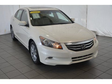 Taffeta White Honda Accord EX-L V6 Sedan.  Click to enlarge.