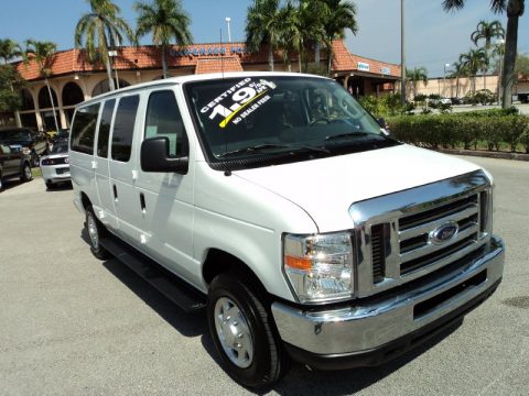 Oxford White Ford E Series Van E350 XLT Passenger.  Click to enlarge.