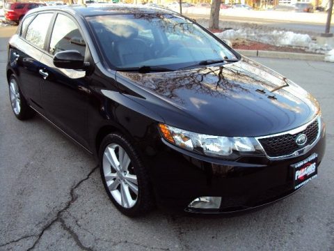 Ebony Black Kia Forte SX.  Click to enlarge.