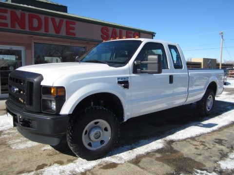 Oxford White Ford F250 Super Duty XL SuperCab 4x4.  Click to enlarge.