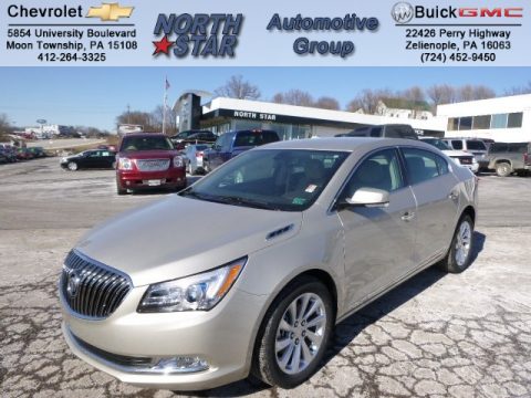 Champagne Silver Metallic Buick LaCrosse Leather.  Click to enlarge.