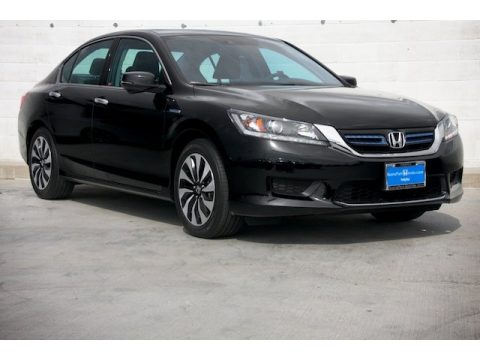 Crystal Black Pearl Honda Accord Hybrid EX-L Sedan.  Click to enlarge.