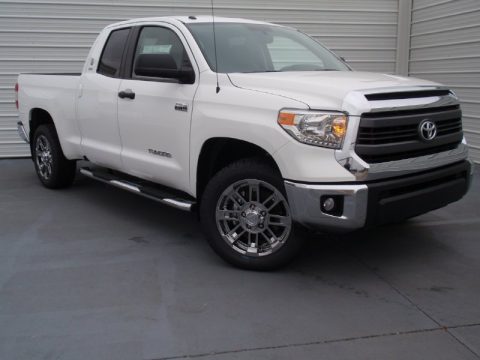 Super White Toyota Tundra SR5 Double Cab.  Click to enlarge.
