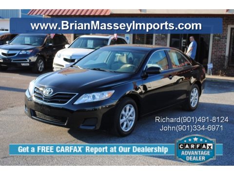 Black Toyota Camry LE.  Click to enlarge.