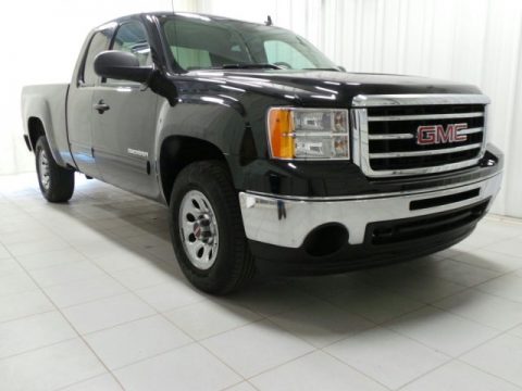 Onyx Black GMC Sierra 1500 SL Extended Cab 4x4.  Click to enlarge.