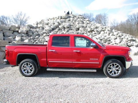 Fire Red GMC Sierra 1500 SLT Crew Cab 4x4.  Click to enlarge.