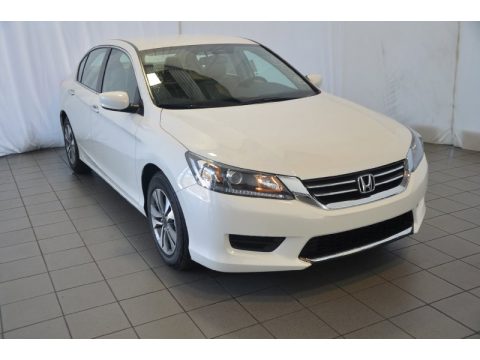 White Orchid Pearl Honda Accord LX Sedan.  Click to enlarge.