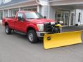 Front 3/4 View of 2014 Ford F350 Super Duty XL Regular Cab 4x4 Plow Truck #1