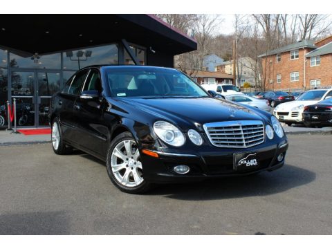 Black Mercedes-Benz E 350 4Matic Sedan.  Click to enlarge.