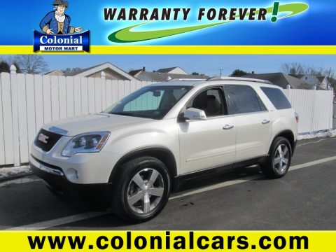 Summit White GMC Acadia SLT AWD.  Click to enlarge.