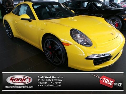 Racing Yellow Porsche 911 Carrera S Coupe.  Click to enlarge.