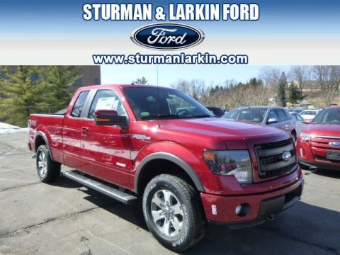 Ruby Red Ford F150 FX4 SuperCab 4x4.  Click to enlarge.