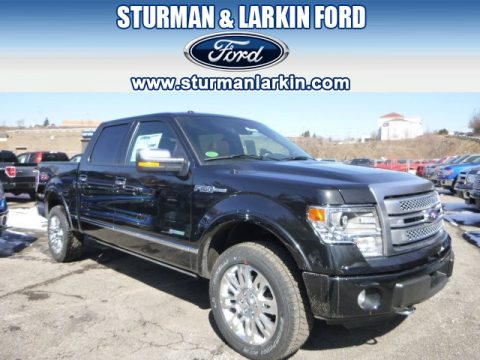 Tuxedo Black Ford F150 Platinum SuperCrew 4x4.  Click to enlarge.