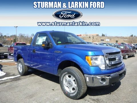 Blue Flame Ford F150 XLT Regular Cab 4x4.  Click to enlarge.