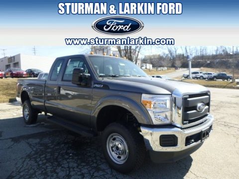 Sterling Gray Metallic Ford F250 Super Duty XL SuperCab 4x4.  Click to enlarge.