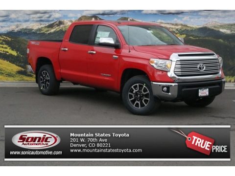 Radiant Red Toyota Tundra Limited Crewmax 4x4.  Click to enlarge.