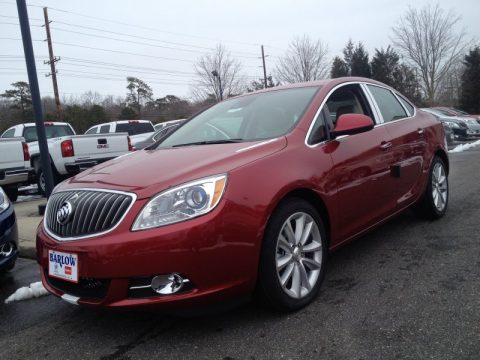 Crystal Red Tintcoat Buick Verano Leather.  Click to enlarge.