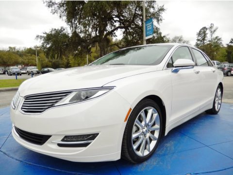 White Platinum Lincoln MKZ 2.0L EcoBoost FWD.  Click to enlarge.