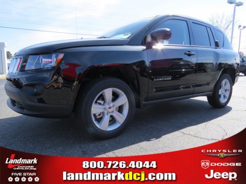 Black Jeep Compass Sport.  Click to enlarge.