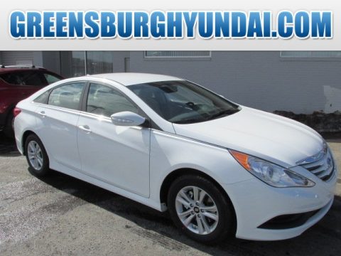 Pearl White Hyundai Sonata GLS.  Click to enlarge.