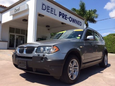 Silver Grey Metallic BMW X3 3.0i.  Click to enlarge.