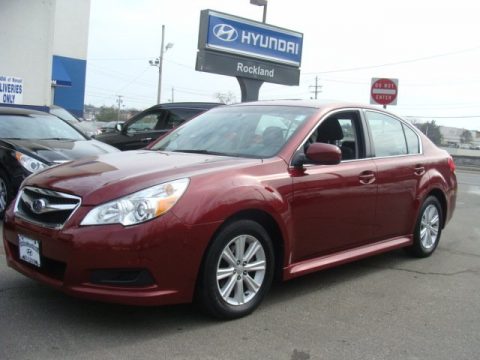 Ruby Red Pearl Subaru Legacy 2.5i Premium.  Click to enlarge.
