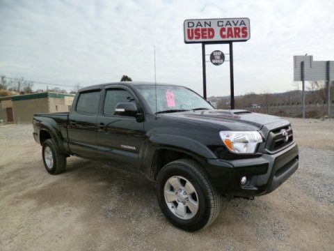 Black Toyota Tacoma V6 TRD Sport Double Cab 4x4.  Click to enlarge.