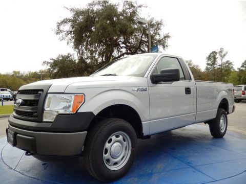 Ingot Silver Ford F150 XL Regular Cab 4x4.  Click to enlarge.