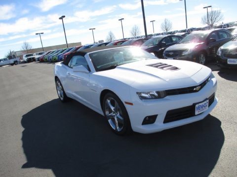 Summit White Chevrolet Camaro SS Convertible.  Click to enlarge.