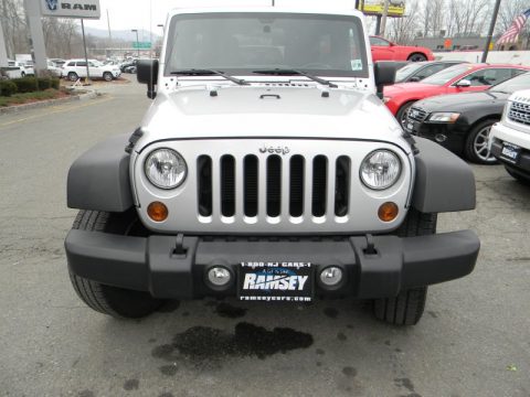 Bright Silver Metallic Jeep Wrangler Unlimited Sport 4x4.  Click to enlarge.