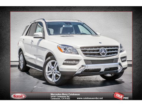 Diamond White Metallic Mercedes-Benz ML 350.  Click to enlarge. Diamond White Metallic Mercedes-Benz ML 350.  Click to enlarge.