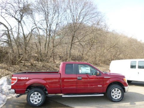 Ruby Red Ford F150 XLT SuperCab 4x4.  Click to enlarge.