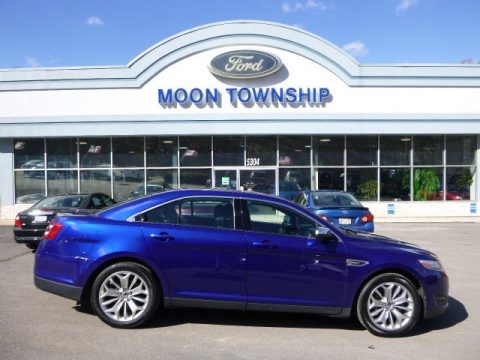 Deep Impact Blue Metallic Ford Taurus Limited.  Click to enlarge.