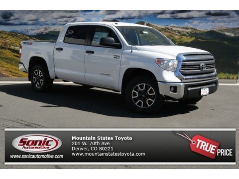 Super White Toyota Tundra SR5 TRD Crewmax 4x4.  Click to enlarge.