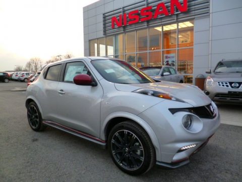 Brilliant Silver Nissan Juke NISMO AWD.  Click to enlarge.