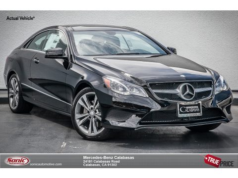 Black Mercedes-Benz E 350 Coupe.  Click to enlarge.