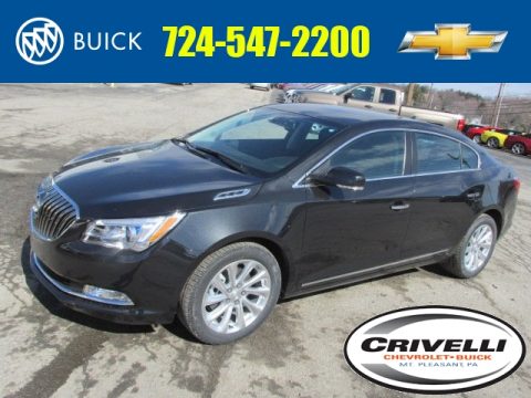 Carbon Black Metallic Buick LaCrosse Leather.  Click to enlarge.