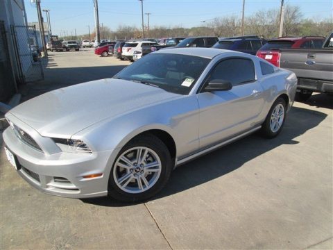 Ingot Silver Ford Mustang V6 Coupe.  Click to enlarge.